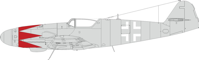 Eduard - 1/48 Bf 109K-4 Tulip Pattern & National Insignia Masking Sheet EX1010