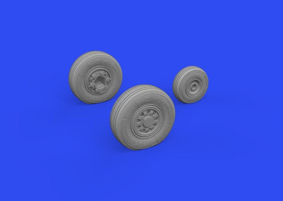 Eduard - 1/48 F-35B Wheels Brassin set (for Tamiya) 648978