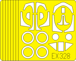 Eduard - 1/48 Fw 190D Weekend Masking sheet (for Eduard) EX328