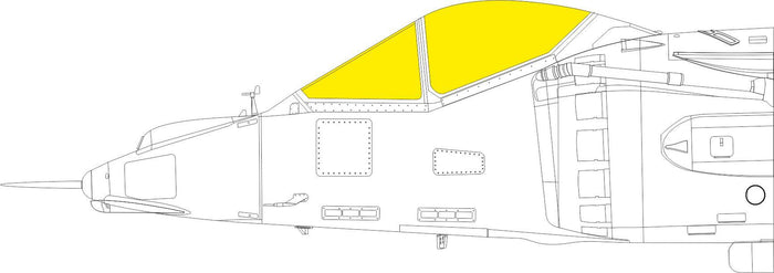 Eduard - 1/48 Harrier GR.1/3 TFace Masking sheet (for Kinetic) EX771