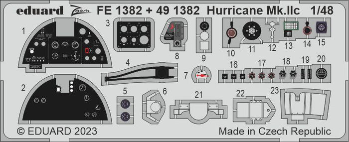 Eduard - 1/48 Hurricane Mk.IIc (Color photo-etched) (for ARMA Hobby) FE1382