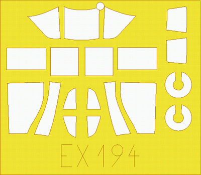 Eduard - 1/48 Il-2 Stormovik Single Seater Masking sheet (for Accurate Miniatures) EX194