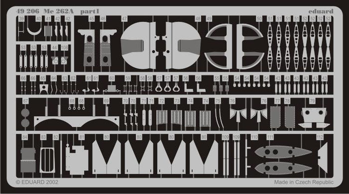 Eduard - 1/48 Me 262A Schwalbe (Photo-etched) (for Tamiya) 49206