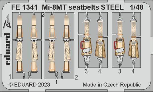 Eduard - 1/48 Mi-8MT Seatbelts STEEL (Color photo-etched) (for Zvezda) FE1341