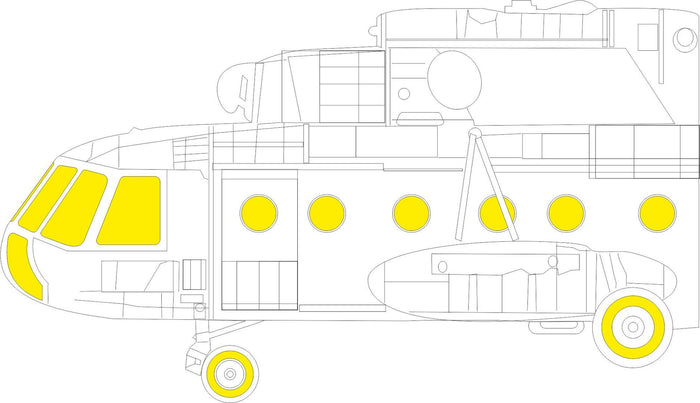 Eduard - 1/48 Mi-8MT TFace Masking sheet (for Zvezda) EX933