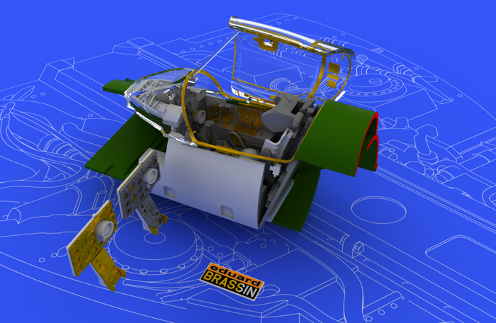 Eduard - 1/48 MiG-21BIS Interior Brassin set (for Eduard) 648050