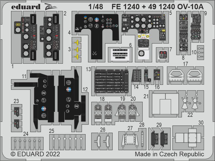 Eduard - 1/48 OV-10A (Photo-etched) (for ICM) 491240