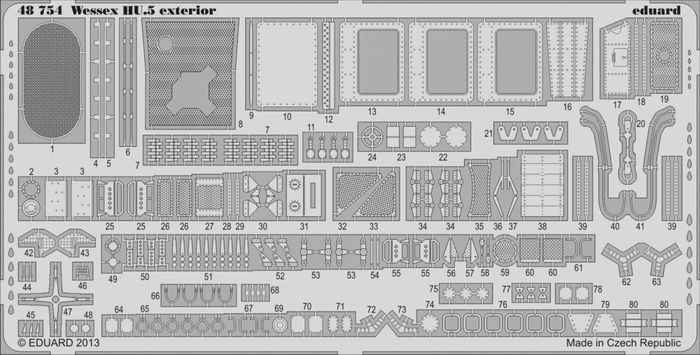 Eduard - 1/48 Wessex HU.5 Exterior (Photo-etched) (for Italeri) 48754