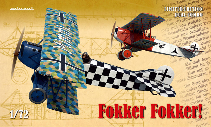 Eduard - 1/72 Fokker Fokker! (Ltd. Dual Combo)