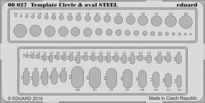 Eduard -  Template Circle & Oval  STEEL (00027)