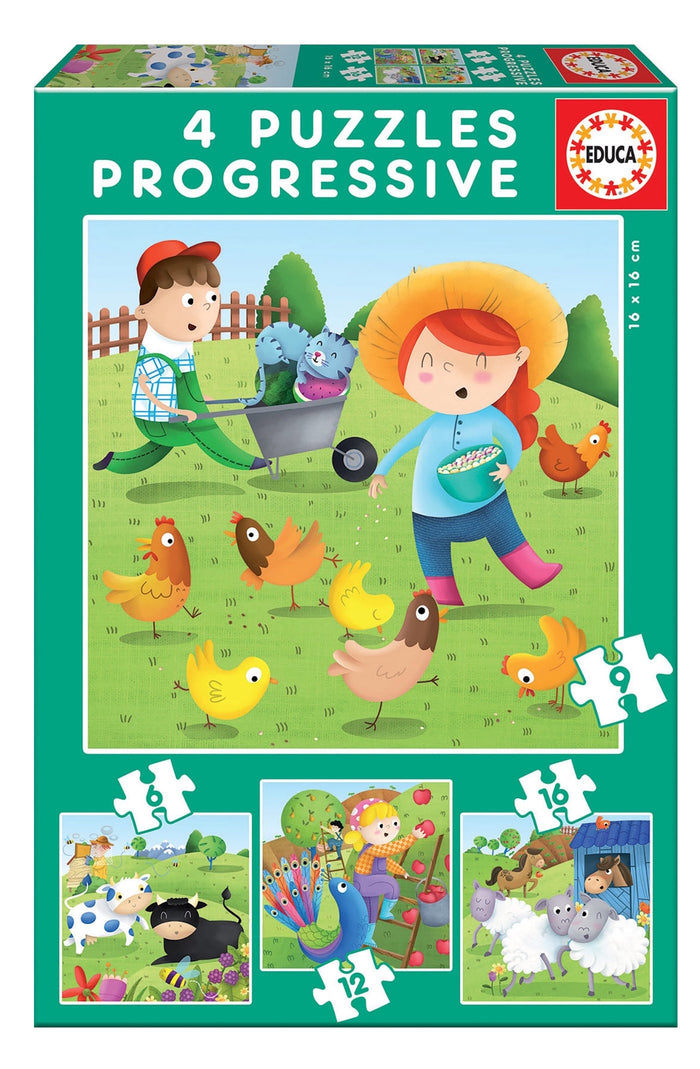Educa - Farm Animals (6-9-12-16pcs)