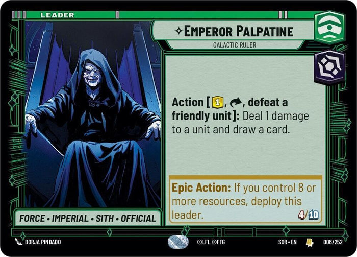 SWU - Emperor Palpatine - Galactic Ruler (006/252)