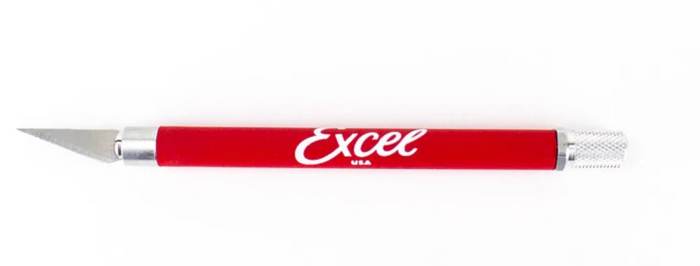 Excel - Knife #1 Red Grip w/ Safety Cap