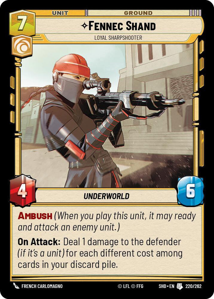 SWU - Fennec Shand - Loyal Sharpshooter (220/262)