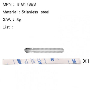 GRC - Stainless Steel Diamond Rock Rails Plate Silver for Traxxas 1/18 TRX-4M