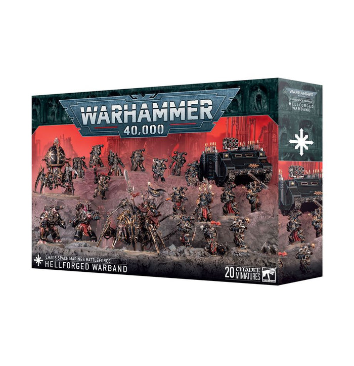 GW - Warhammer 40k Chaos Space Marines Battleforce: Hellforged Warband  (71-43)