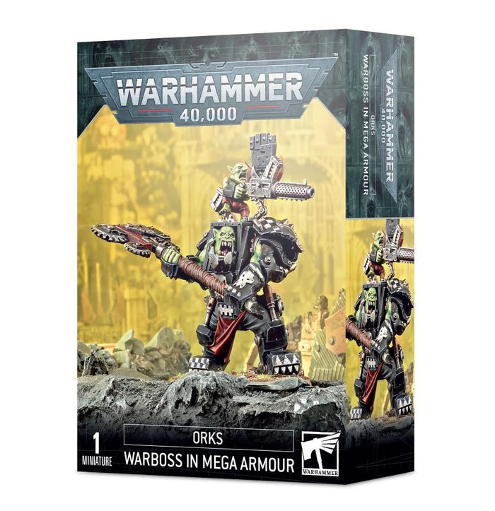 GW - Warhammer 40k Orks: Ork Warboss In Mega Armour (50-56)