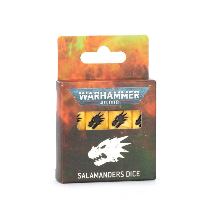 GW - Warhammer 40k Salamanders Dice  (55-63)