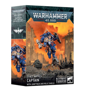 GW - Warhammer 40k Space Marine: Captain With Jump Pack & Relic Shield  (48-102)