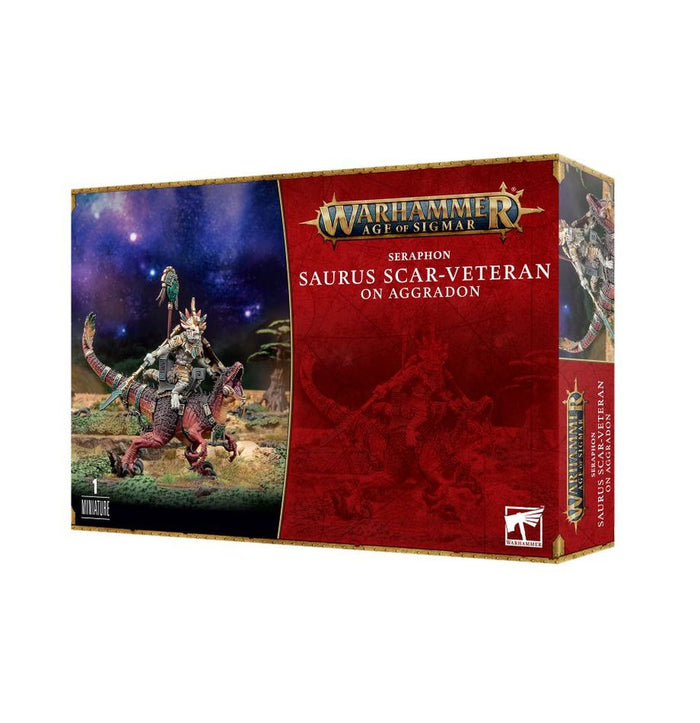 GW - Warhammer AOS Seraphon: Saurus Scar-Veteran On Aggradon  (88-24)