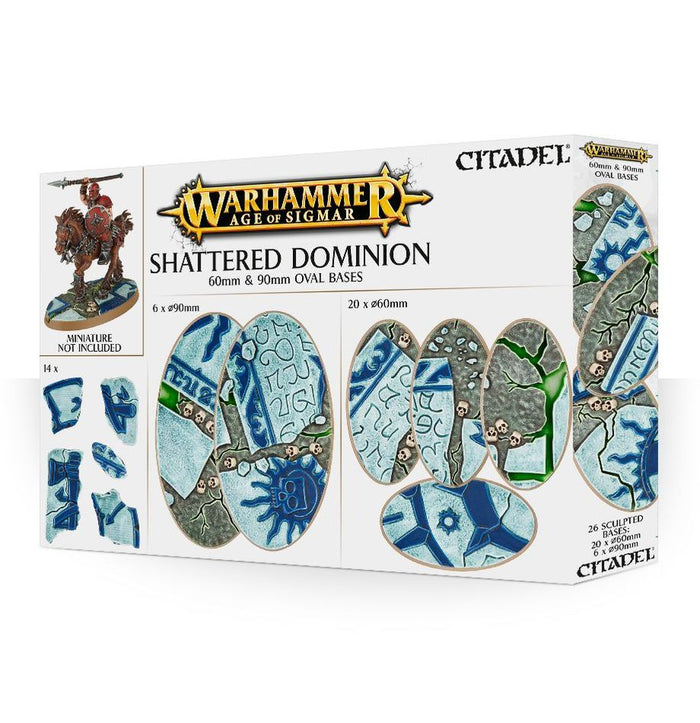 GW - Warhammer AOS Shattered Dominion: 60 & 90mm Oval Bases  (66-98)