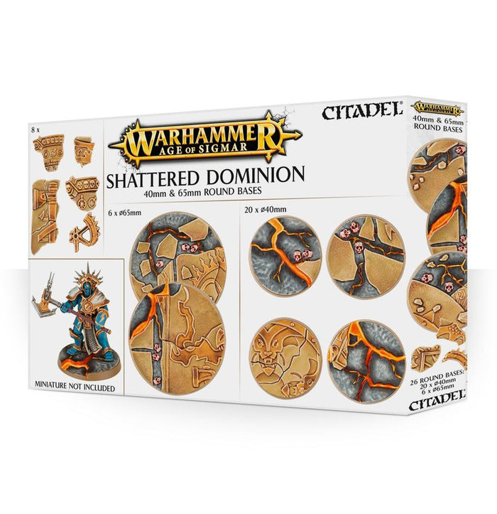 GW - Warhammer AOS Shattered Dominion: 65 & 40mm Round Bases  (66-97)