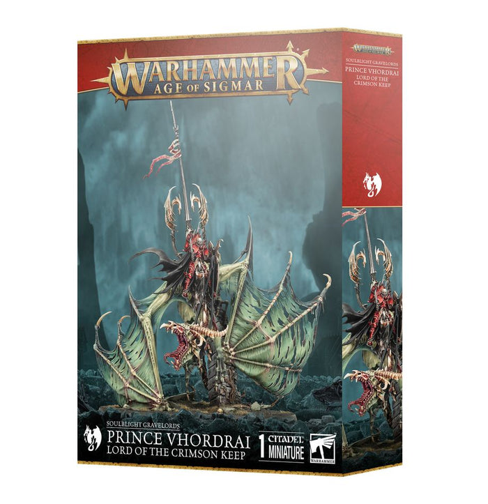 GW - Warhammer AOS Soulblight Gravelords: Prince Vhordrai Lord of the Crimson Keep  (91-80)