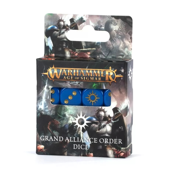 GW - Warhammer Age Of Sigmar: Grand Alliance Order Dice  (80-20)