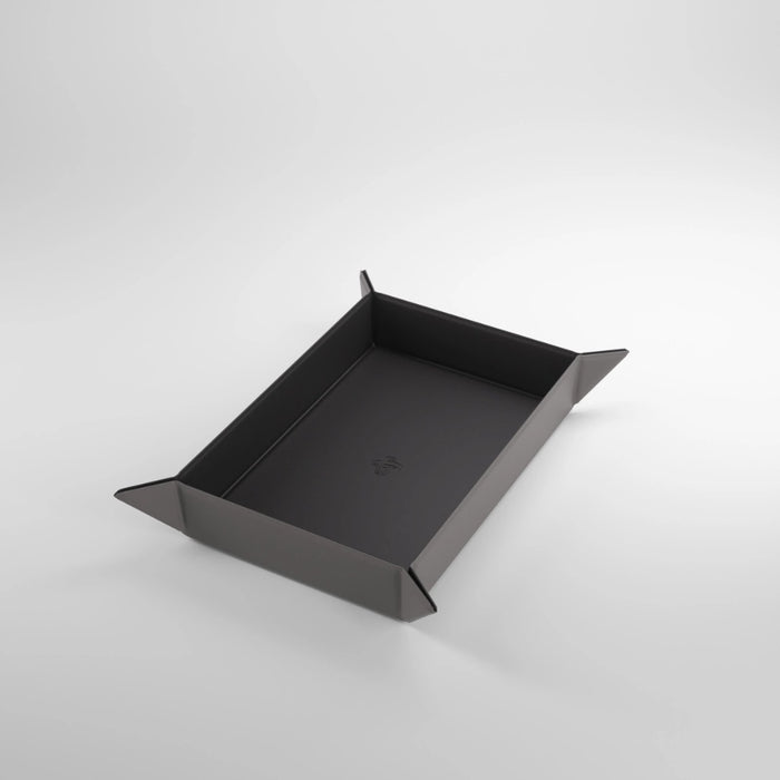 GameGenic - Magnetic Dice Tray Rectangular (Black/Grey)