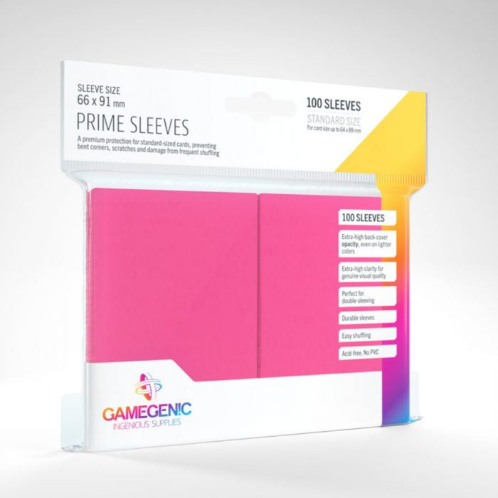 GameGenic - Prime Sleeves: Pink (100)
