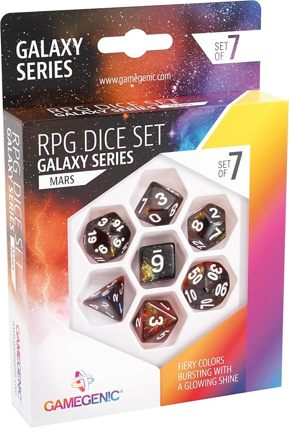 GameGenic - RPG Dice Set - Galaxy Series - Mars