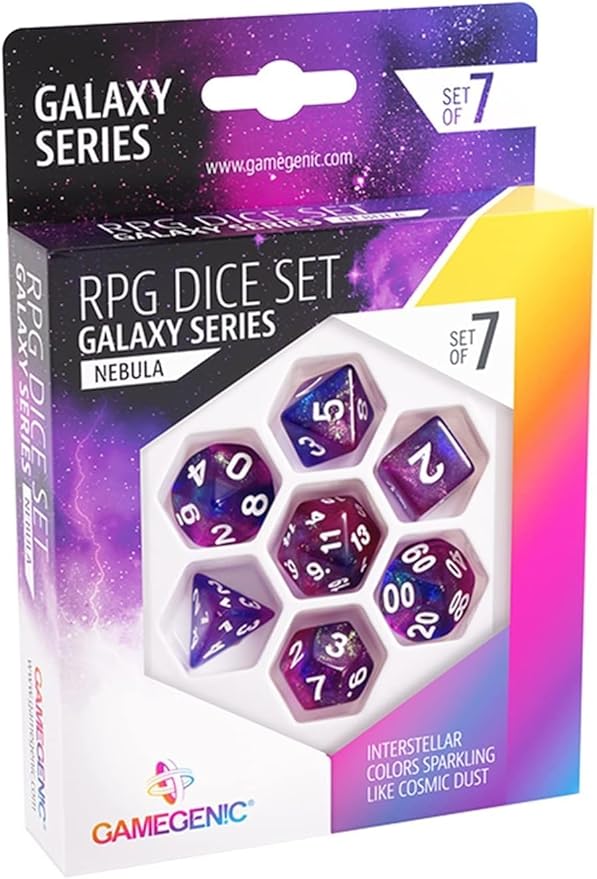 GameGenic - RPG Dice Set - Galaxy Series - Nebula
