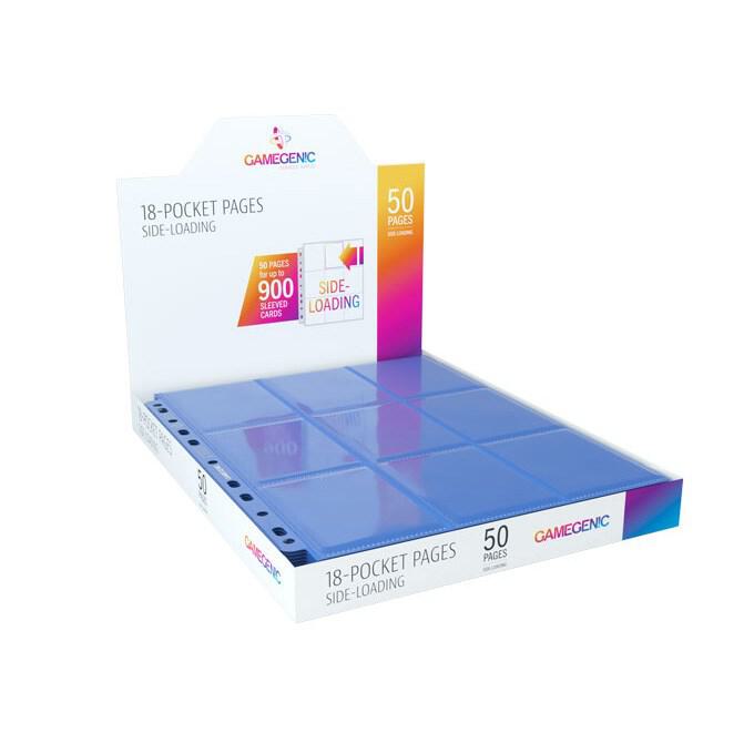 Gamegenic Sideloading 18 Pocket Pages - BLUE (50 pages)