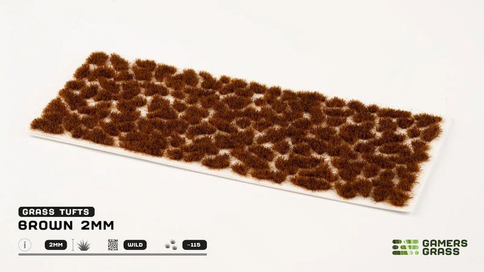 Gamers Grass - 2mm Tufts - Brown