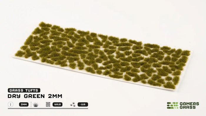 Gamers Grass - 2mm Tufts - Dry Green