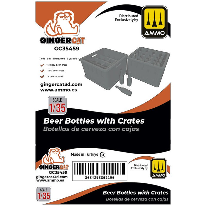 Gingercat - 1/35 Beer Bottles with Crates