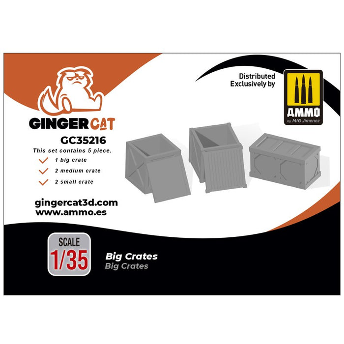 Gingercat - 1/35 Big Crates (5pcs)