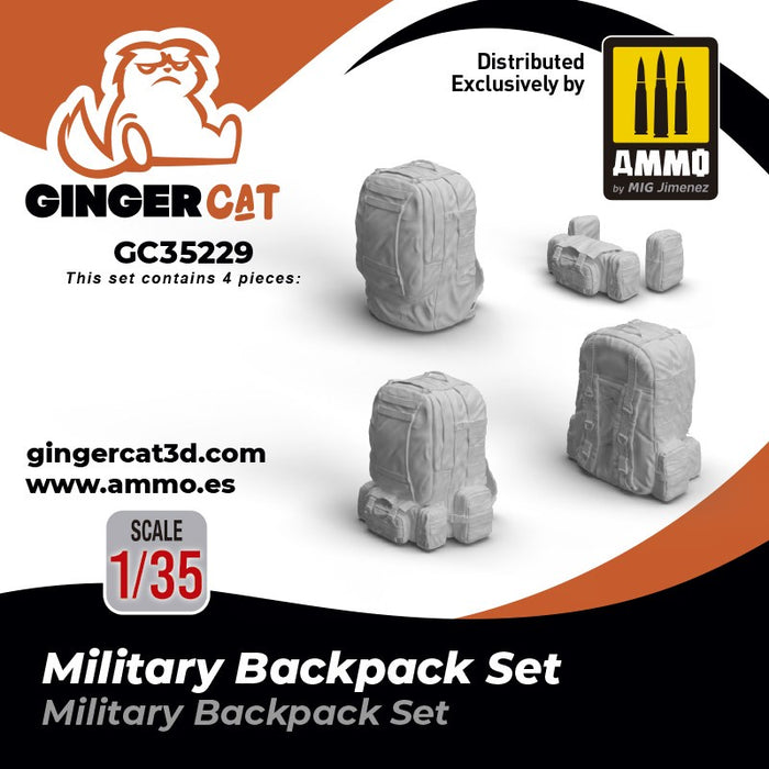 Gingercat - 1/35 Military Backpack Set