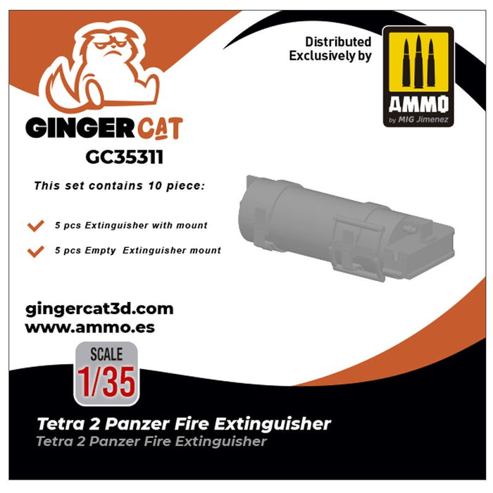 Gingercat - 1/35 Tetra 2 Panzer Fire Extinguisher (10pcs)