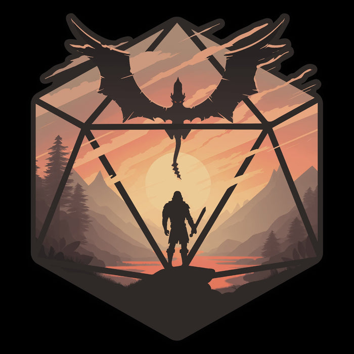 GlassStaff - The Staredown d20 Sticker