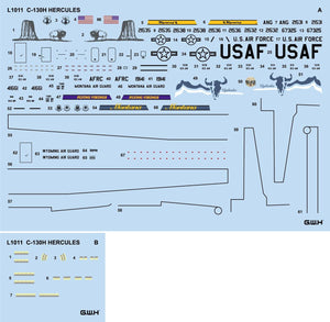 Great Wall Hobby - 1/144 USAF C-130H Hercules (2 in 1)