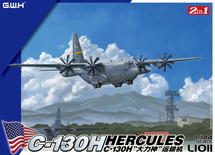 Great Wall Hobby - 1/144 USAF C-130H Hercules (2 in 1)