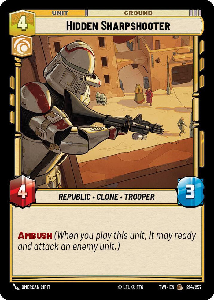 SWU - Hidden Sharpshooter (214/257) (Foil)