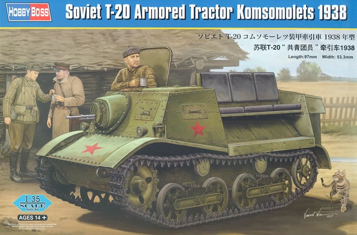 Hobby Boss - 1/35 Soviet T-20 Armored Tractor Komsomolets (83847)