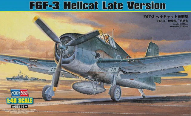 Hobby Boss - 1/48 F6F-3 Hellcat - Late Version (80359)