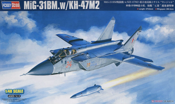 Hobby Boss - 1/48 MiG-31BM w/ KH-47M2 (81770)