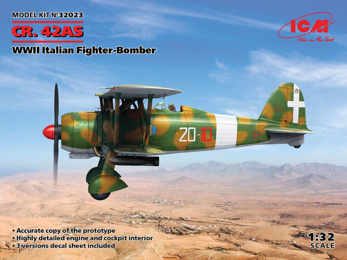 ICM - 1/32 CR. 42AS WWII Italian Fighter-Bomber