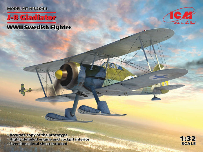 ICM - 1/32 J-8 Gladiator WWII Swedish Fighter