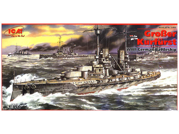 ICM - 1/350 Grosser Kurfurst WWI German Battleship