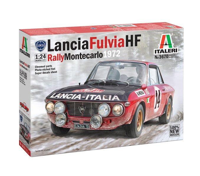 Italeri - 1/24 Lancia Fulvia HF Rally Monte Carlo 1972 w/PE